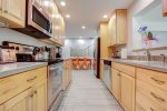 Modern kitchen equipped w/ top-of-the-line appliances 